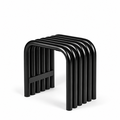 Tube Stool — tubular accent stool, front view | Belmont & Kensing