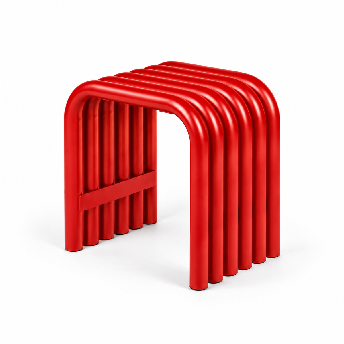 Tube Stool — tubular accent stool, alternate view | Belmont & Kensing