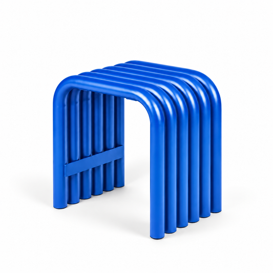 Tube Stool — tubular accent stool, side profile | Belmont & Kensing