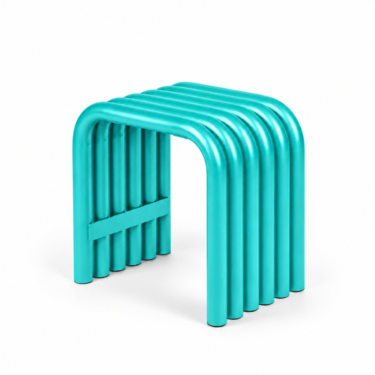 Tube Stool — tubular accent stool, three-quarter view | Belmont & Kensing