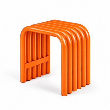 Tube Stool — tubular accent stool in an interior setting | Belmont & Kensing