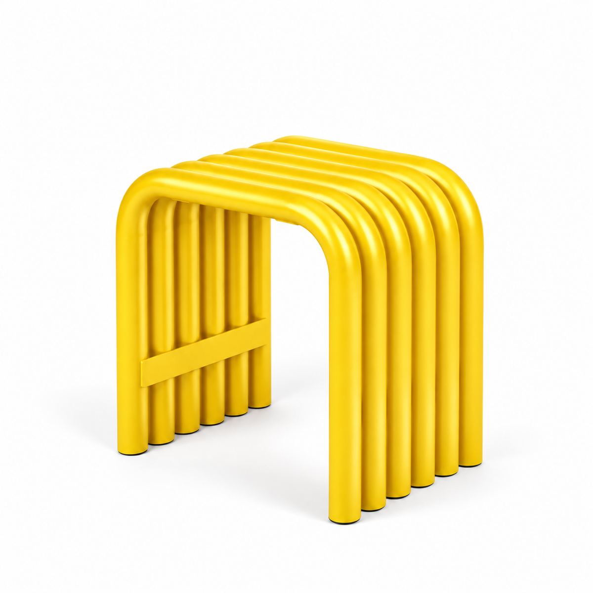 Tube Stool — close-up of the tubular seat | Belmont & Kensing