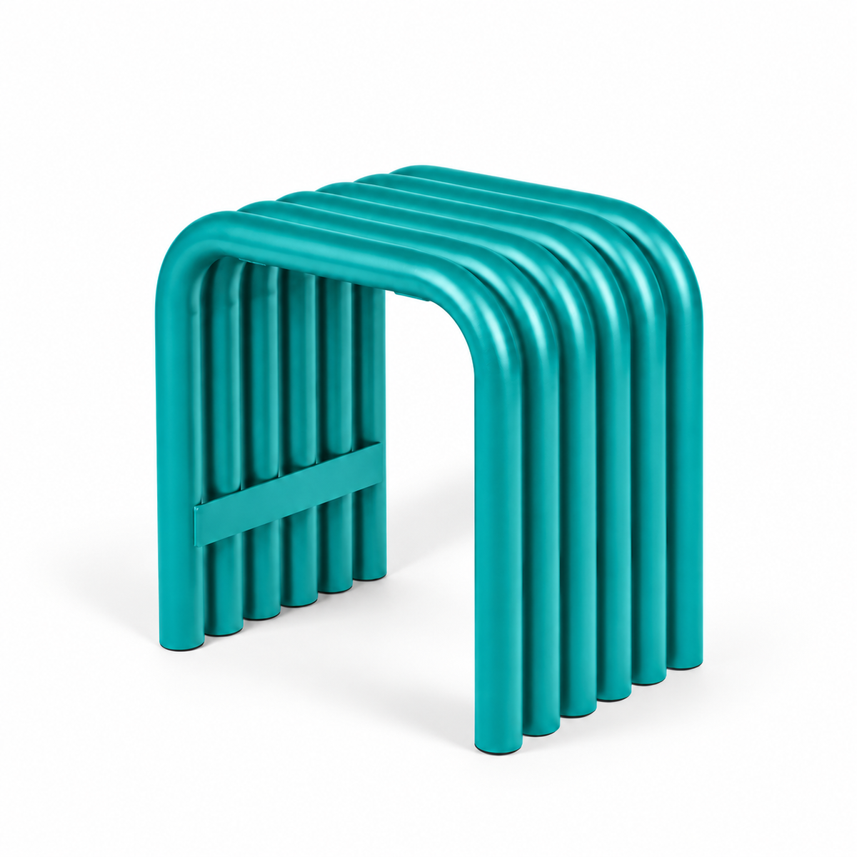 Tube Stool — tubular accent stool, rear view | Belmont & Kensing