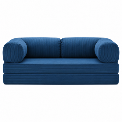 Fold Convertible Sofa Bed — sofa bed in denim | Belmont & Kensing