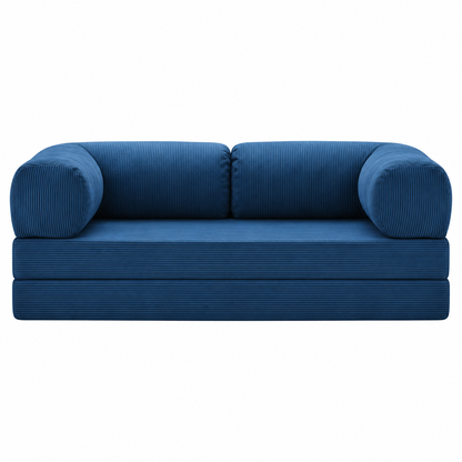 Fold Convertible Sofa Bed — sofa bed in denim | Belmont & Kensing