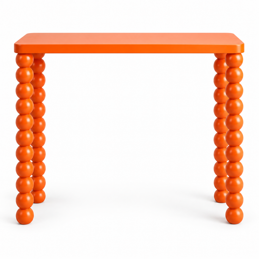 Bobbin Console Table — console table in tangerine | Belmont & Kensing