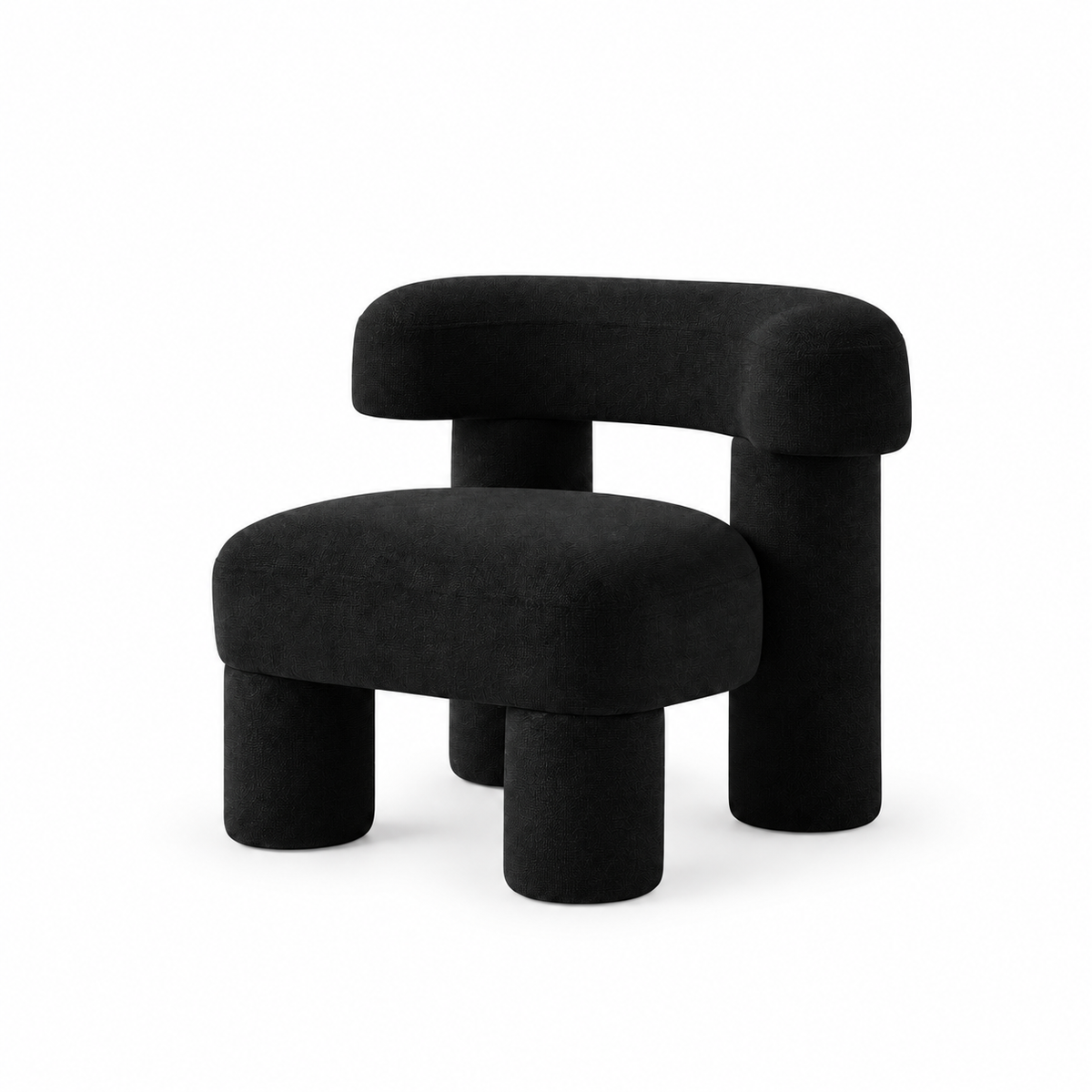 Bruno Velvet Armchair — velvet armchair, alternate view | Belmont & Kensing
