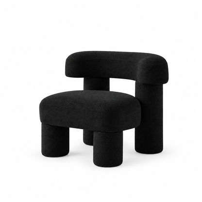 Bruno Velvet Armchair — velvet armchair, alternate view | Belmont & Kensing