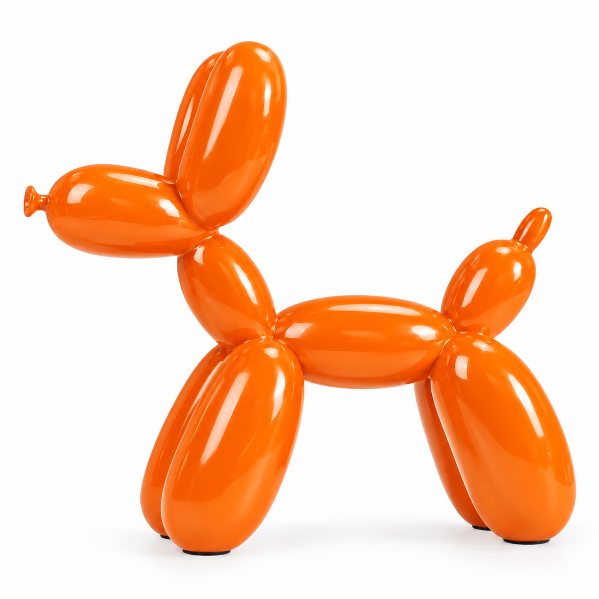 Balloon Dog Sculpture — glossy balloon dog sculpture, side profile | Belmont & Kensing
