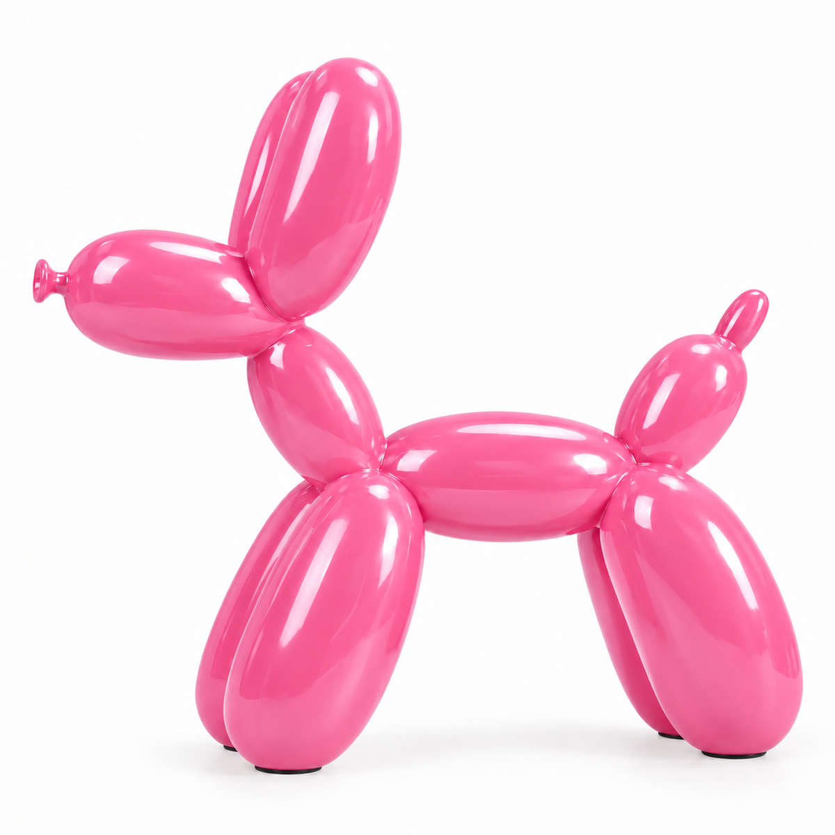 Balloon Dog Sculpture — glossy balloon dog sculpture, rear view | Belmont & Kensing