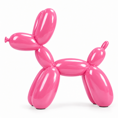 Balloon Dog Sculpture — glossy balloon dog sculpture, rear view | Belmont & Kensing