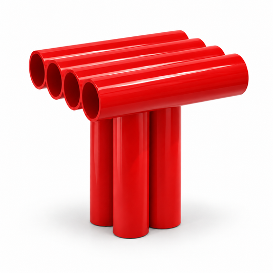 Tube Side Table — tubular side table, angled view | Belmont & Kensing