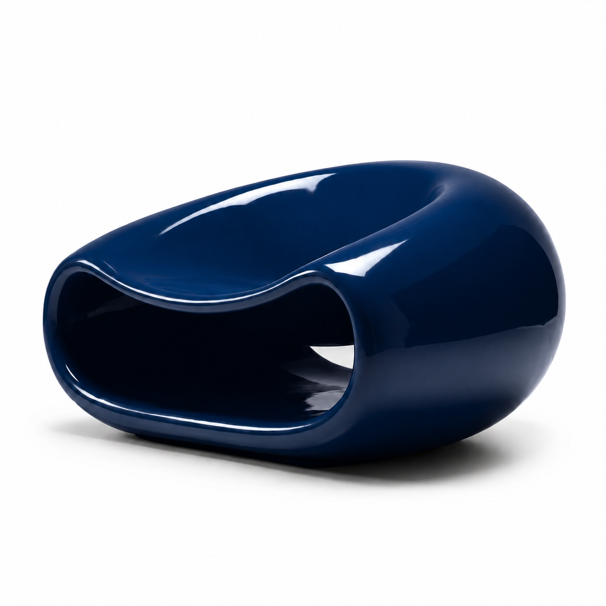 Onda Curved Accent Stool — curved accent stool, alternate view | Belmont & Kensing