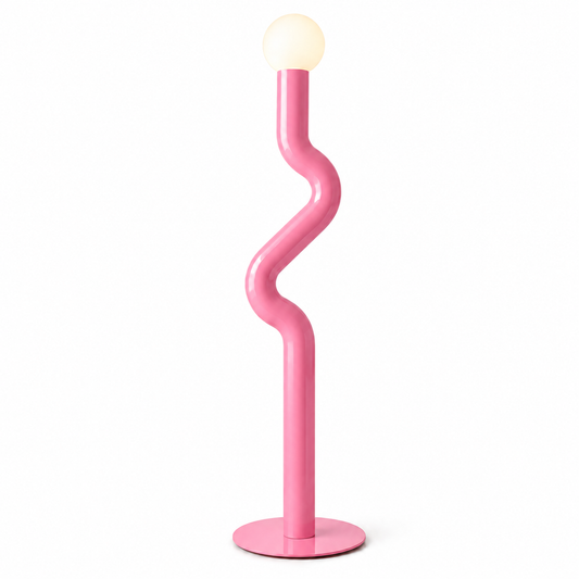 Squiggle Floor Lamp — close-up of the squiggle stem | Belmont & Kensing