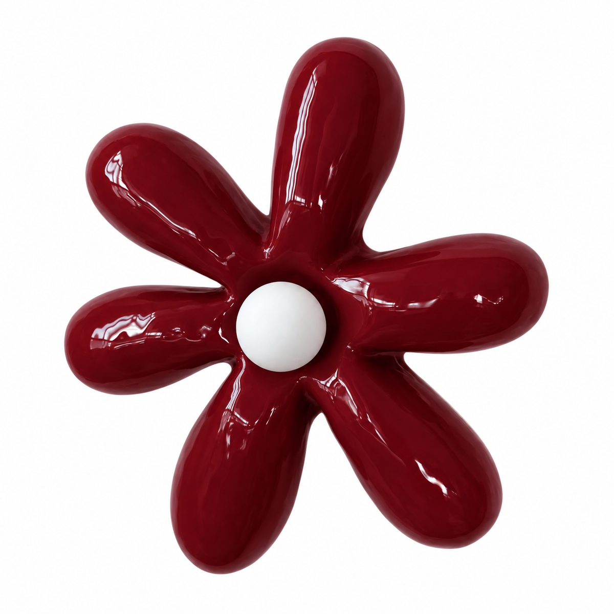 Bloom Ceramic Flower Wall Light — ceramic flower wall light, detail view | Belmont & Kensing
