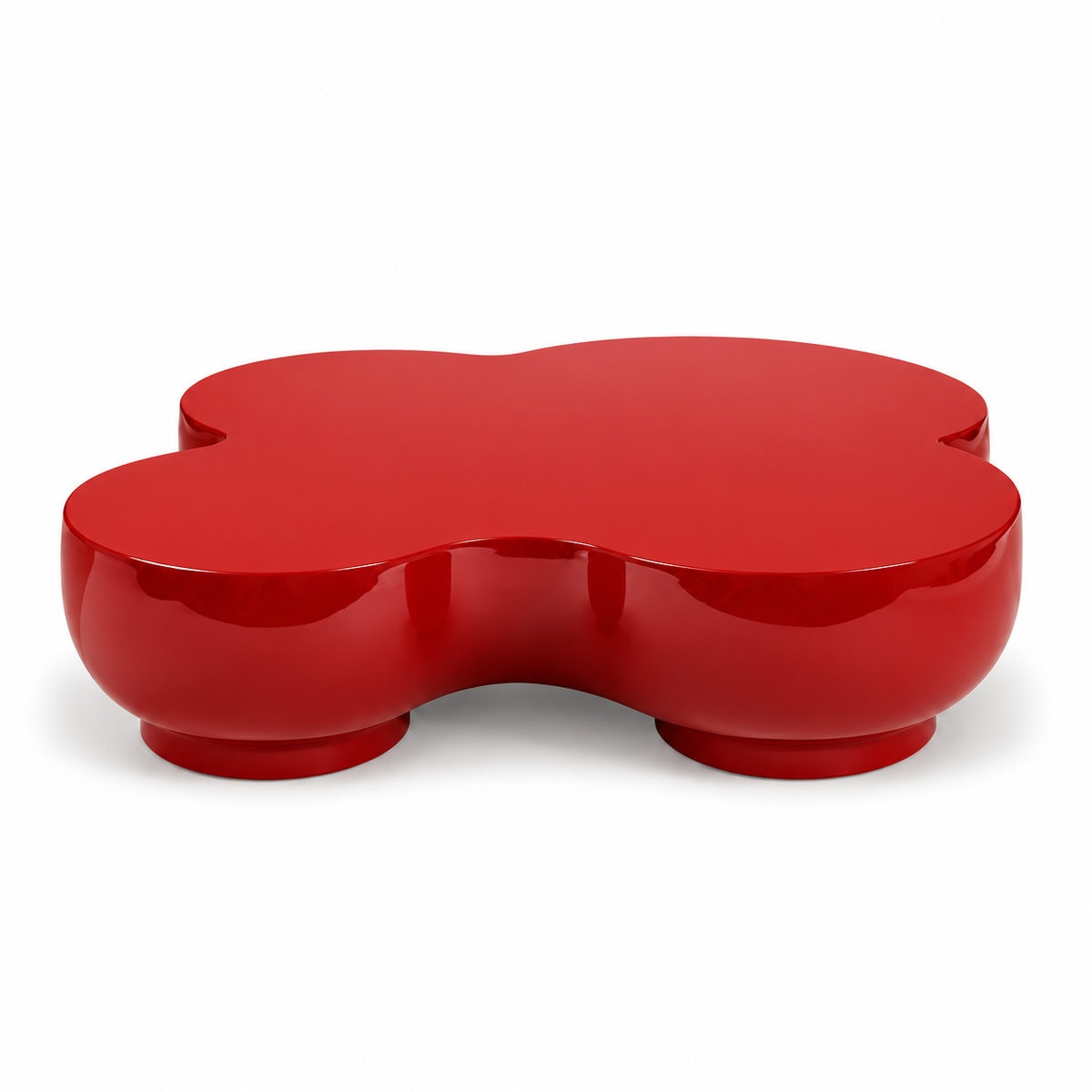 Trifoglio Clover Coffee Table — clover-shaped coffee table, top view | Belmont & Kensing