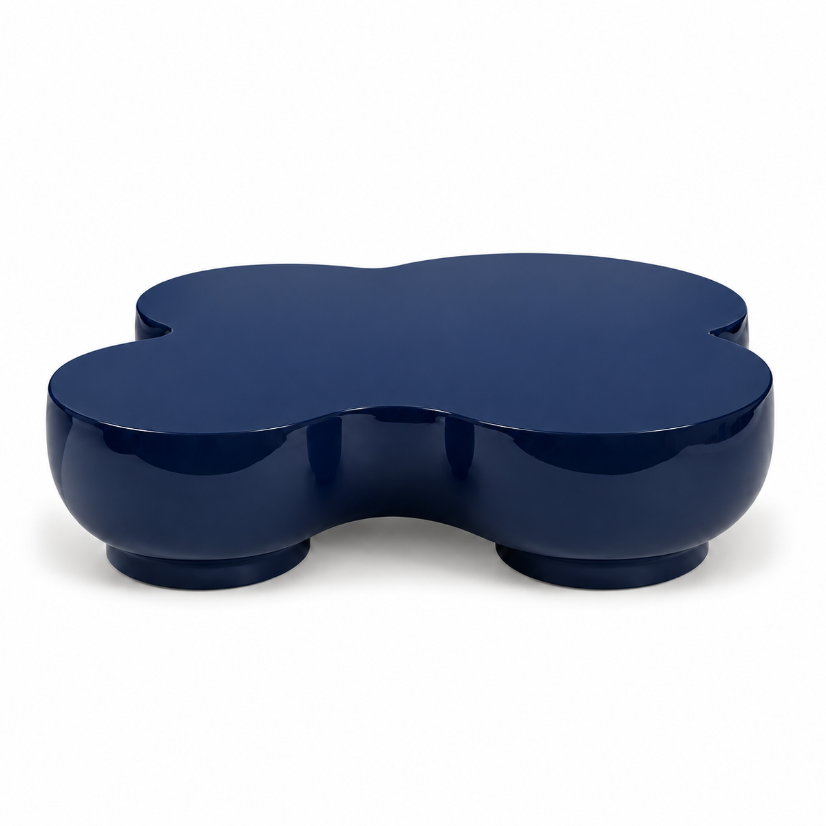 Trifoglio Clover Coffee Table — clover-shaped coffee table in an interior setting | Belmont & Kensing