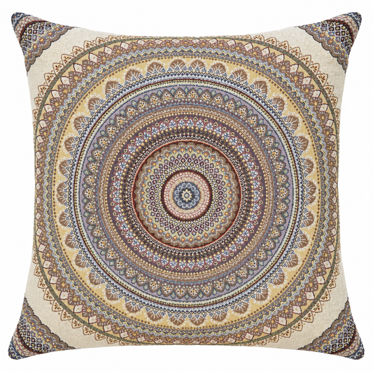 Heritage Mandala Cushion — mandala-embroidered cushion | Belmont & Kensing