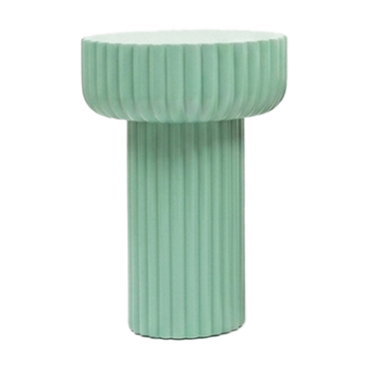 Sculptural Side Table – Sage Green