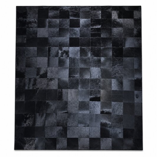 Slate Patchwork Rug — patchwork rug in charcoal | Belmont & Kensing
