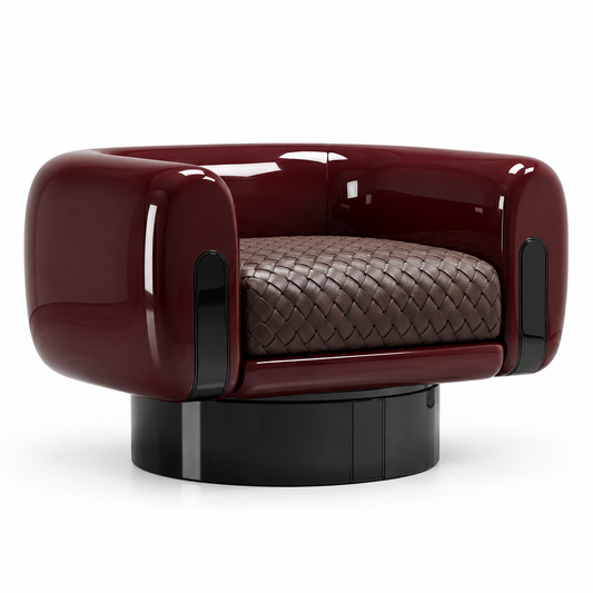 The Veyra Lounge Chair — sculptural lounge chair, alternate view | Belmont & Kensing