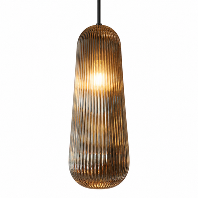 Whitby Smoked Glass Pendant — smoked glass pendant light in grey | Belmont & Kensing