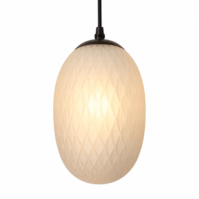Winslet Opal Glass Pendant — opal glass pendant light in ivory | Belmont & Kensing