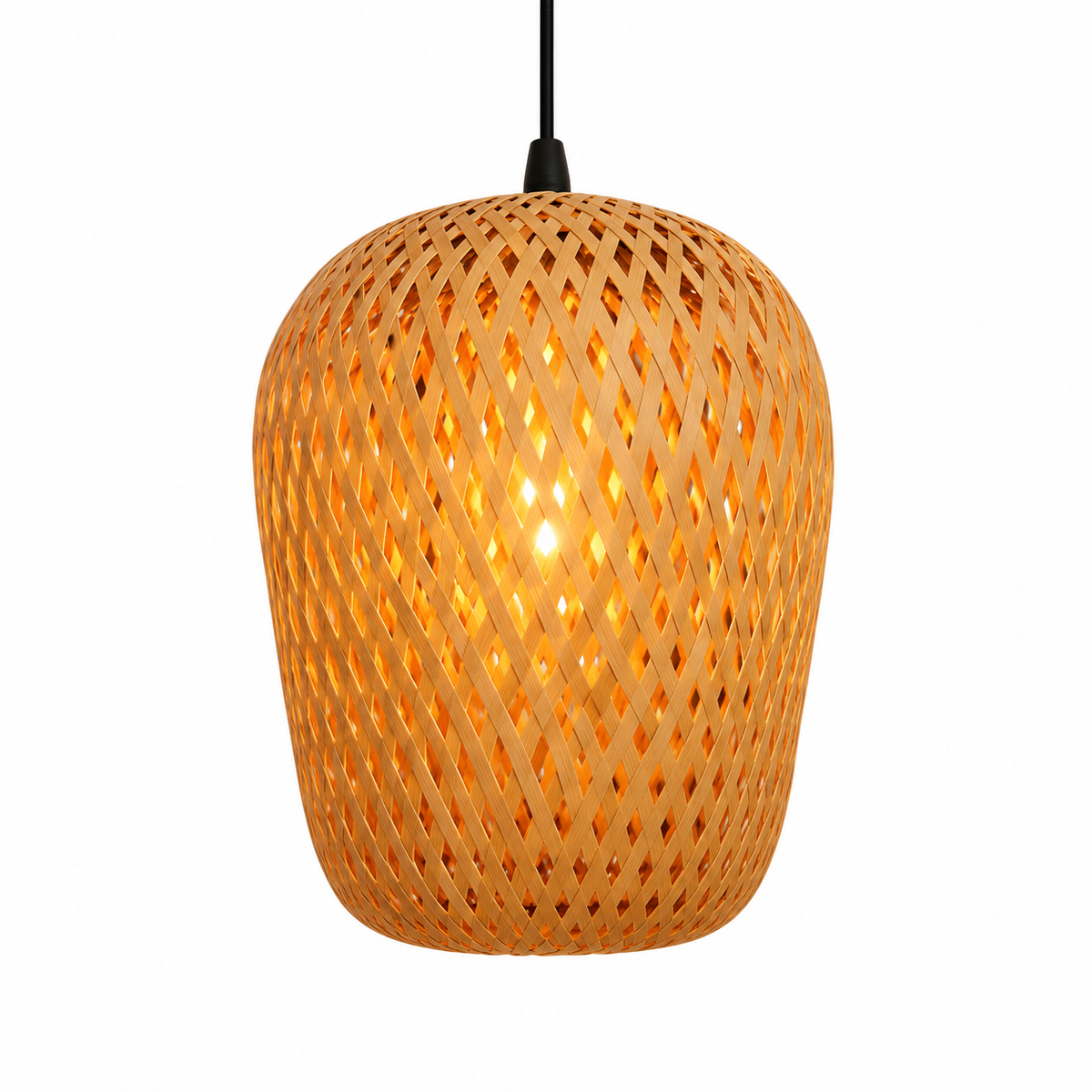 Alderley Woven Rattan Pendant — woven rattan pendant light in natural | Belmont & Kensing