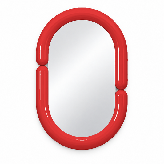 Oval Wall Mirror — oval wall mirror, front view | Belmont & Kensing