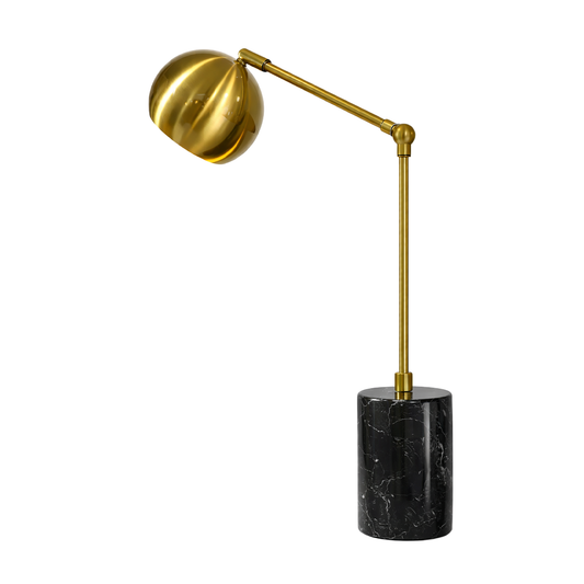 Arc Table Lamp – Brass & Black