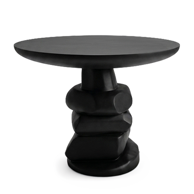 Round Pedestal Table – Charcoal