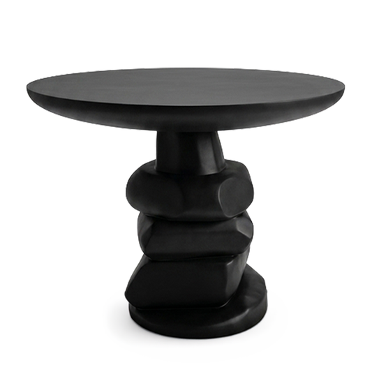 Round Pedestal Table – Charcoal