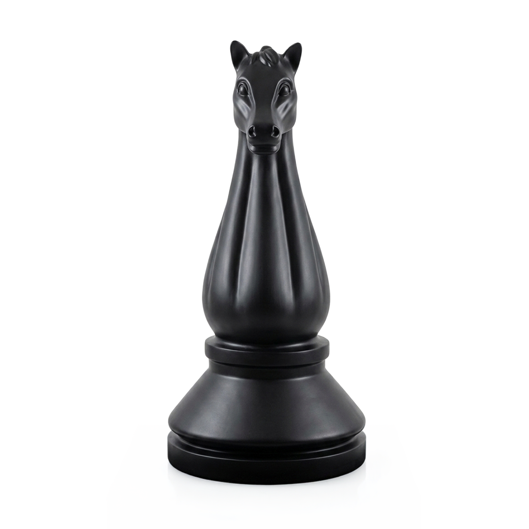 Chess Knight – Matte Black