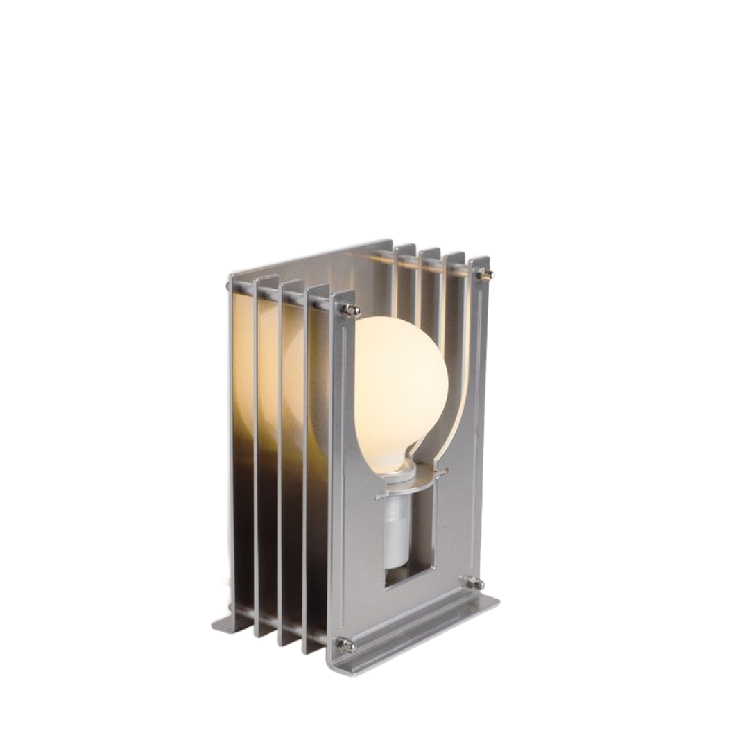 Strata Metal Table Lamp — table lamp in silver metal | Belmont & Kensing