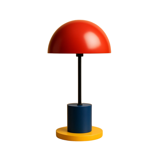 Domo Table Lamp — table lamp in red and ochre | Belmont & Kensing