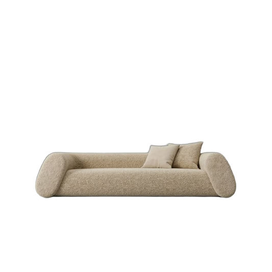 Canapy Bouclé Sofa — sofa in sand bouclé | Belmont & Kensing