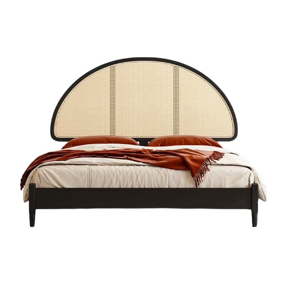 Cane Arch Bed — bed in natural cane | Belmont & Kensing