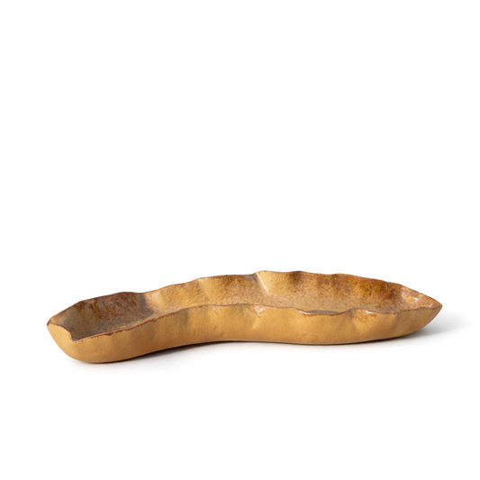 Gold Boat Serving Dish — Belmont & Kensing