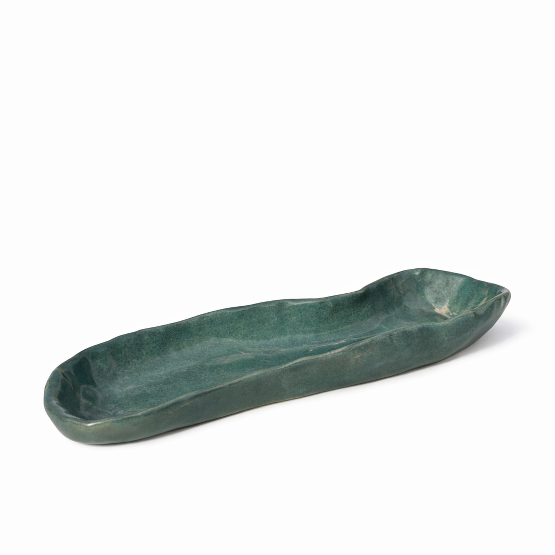 Green Canoe Serving Dish — Belmont & Kensing