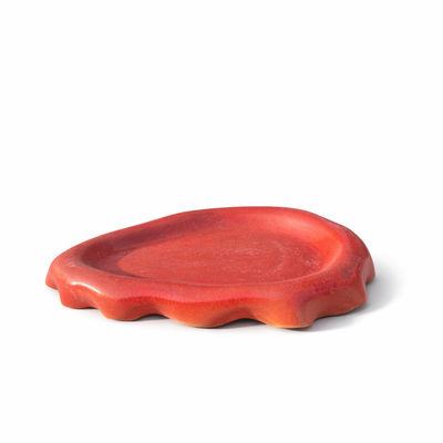 Red Wave Decorative Dish — Belmont & Kensing