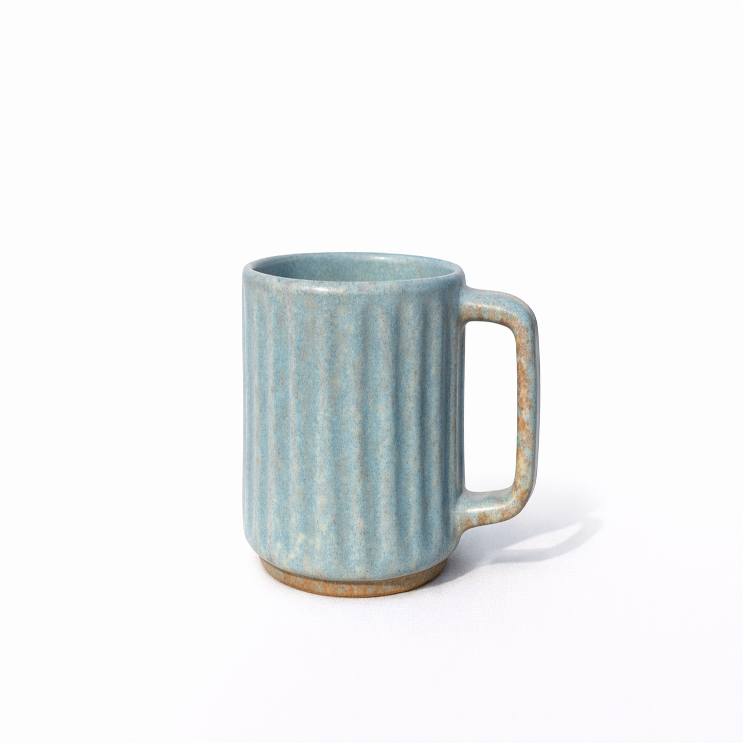 Light Blue Mug with Gold Handle — Belmont & Kensing