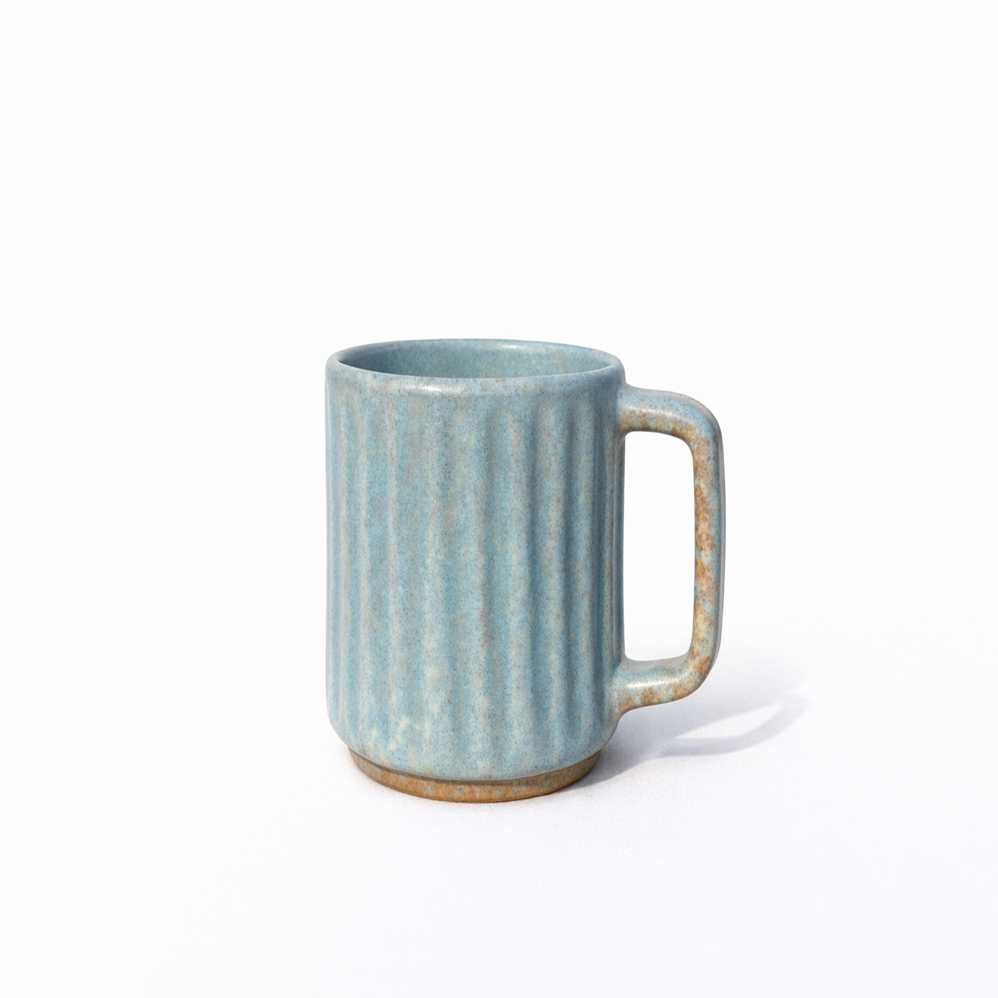 Light Blue Mug with Gold Handle — Belmont & Kensing