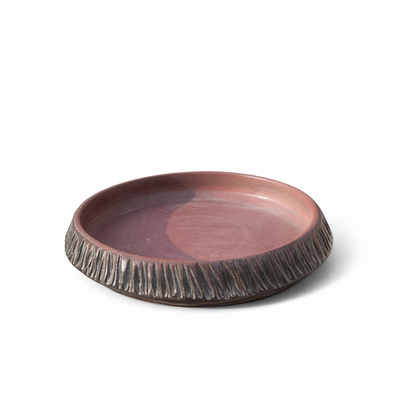 Mauve Marbled Ceramic Bowl — Belmont & Kensing