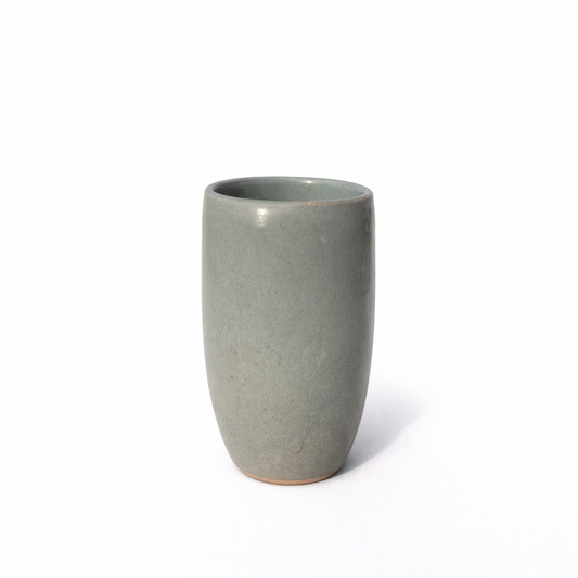 Grey-Green Ceramic Vase — Belmont & Kensing
