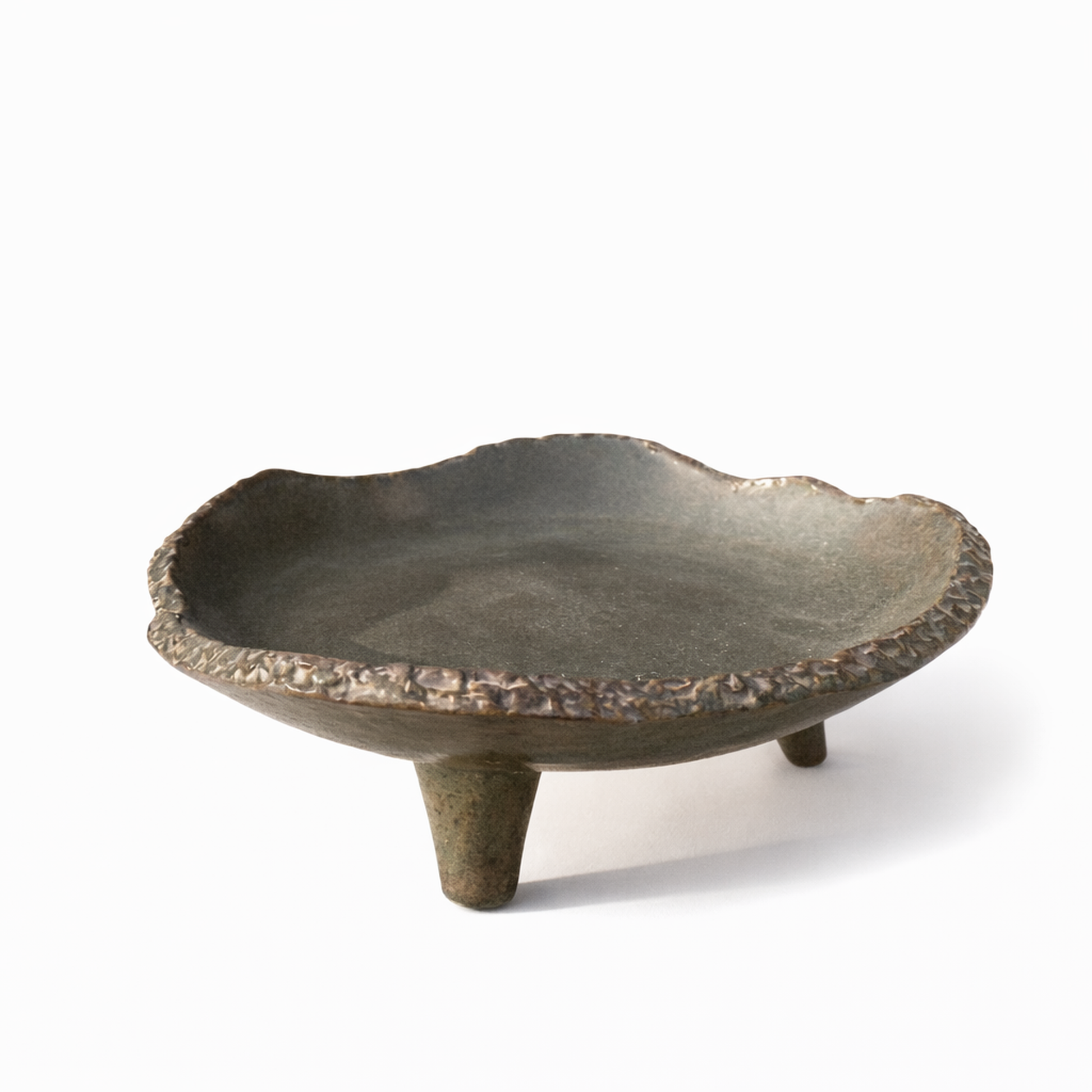 Bronze Pebble Footed Dish — Belmont & Kensing
