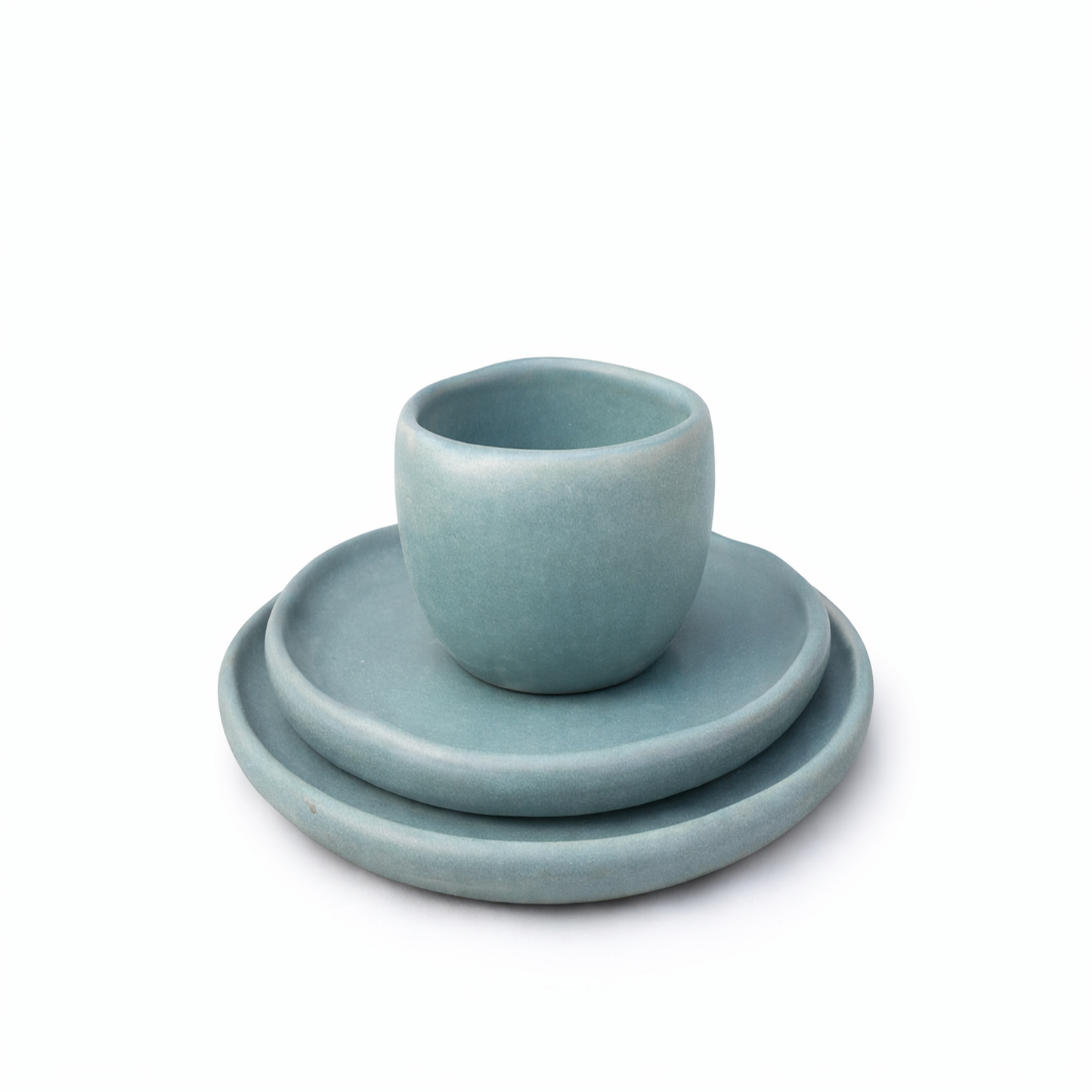 Sage Cup and Saucer Set — Belmont & Kensing