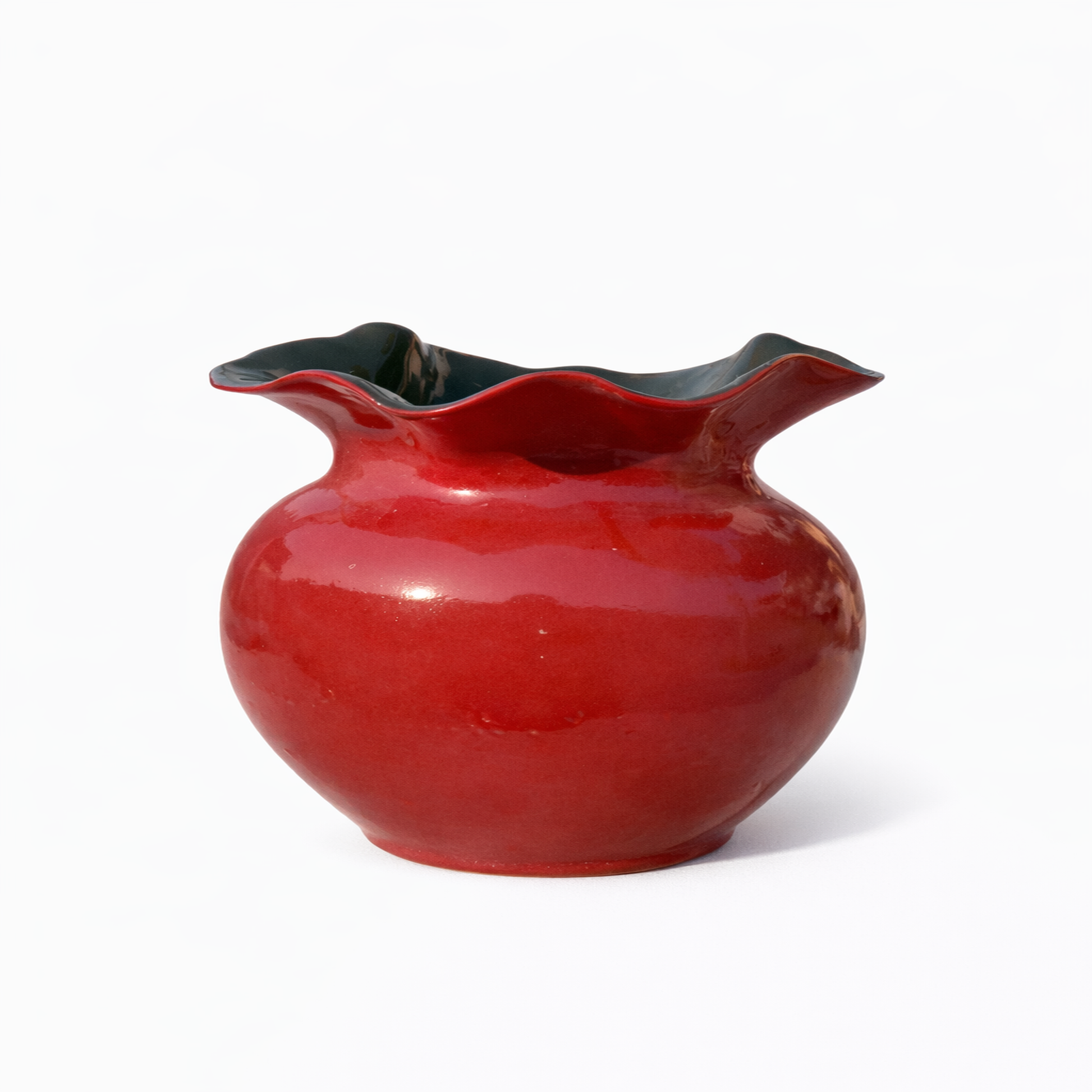 Red Bulb Vase — Belmont & Kensing