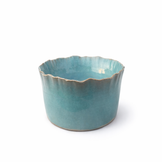Teal Ceramic Bowl — Belmont & Kensing