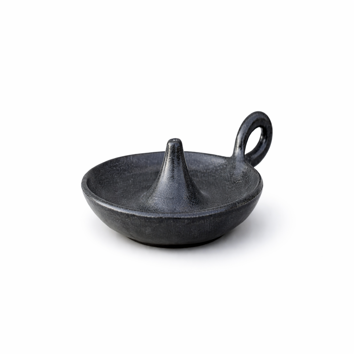 Black Sculptural Lamp Dish — Belmont & Kensing