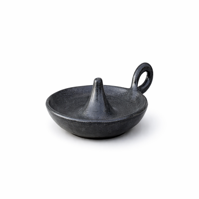 Black Sculptural Lamp Dish — Belmont & Kensing